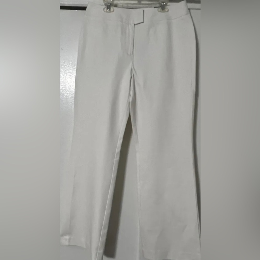 Chico's Career Casual Vacation Getaway Dezish Optic White Pants Sz 1 Short NWT